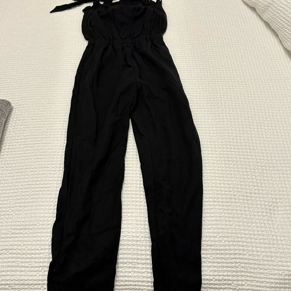 Lyocell Jumpsuit - Black - Ladies - Picture 4 of 6